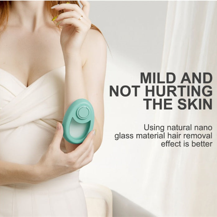 CJEER Upgraded Crystal Hair Removal Magic Eraser — Painless Physical Hair Removal & Exfoliating Tool for Women and Men