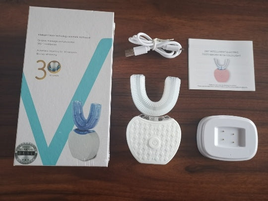 360° Intelligent Automatic Electric Toothbrush – Whitening, Waterproof & USB Rechargeable