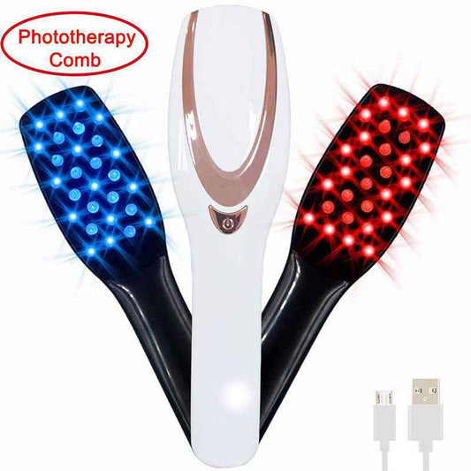 Iridescent Hair & Head Care Massager – USB Rechargeable Scalp Therapy Tool