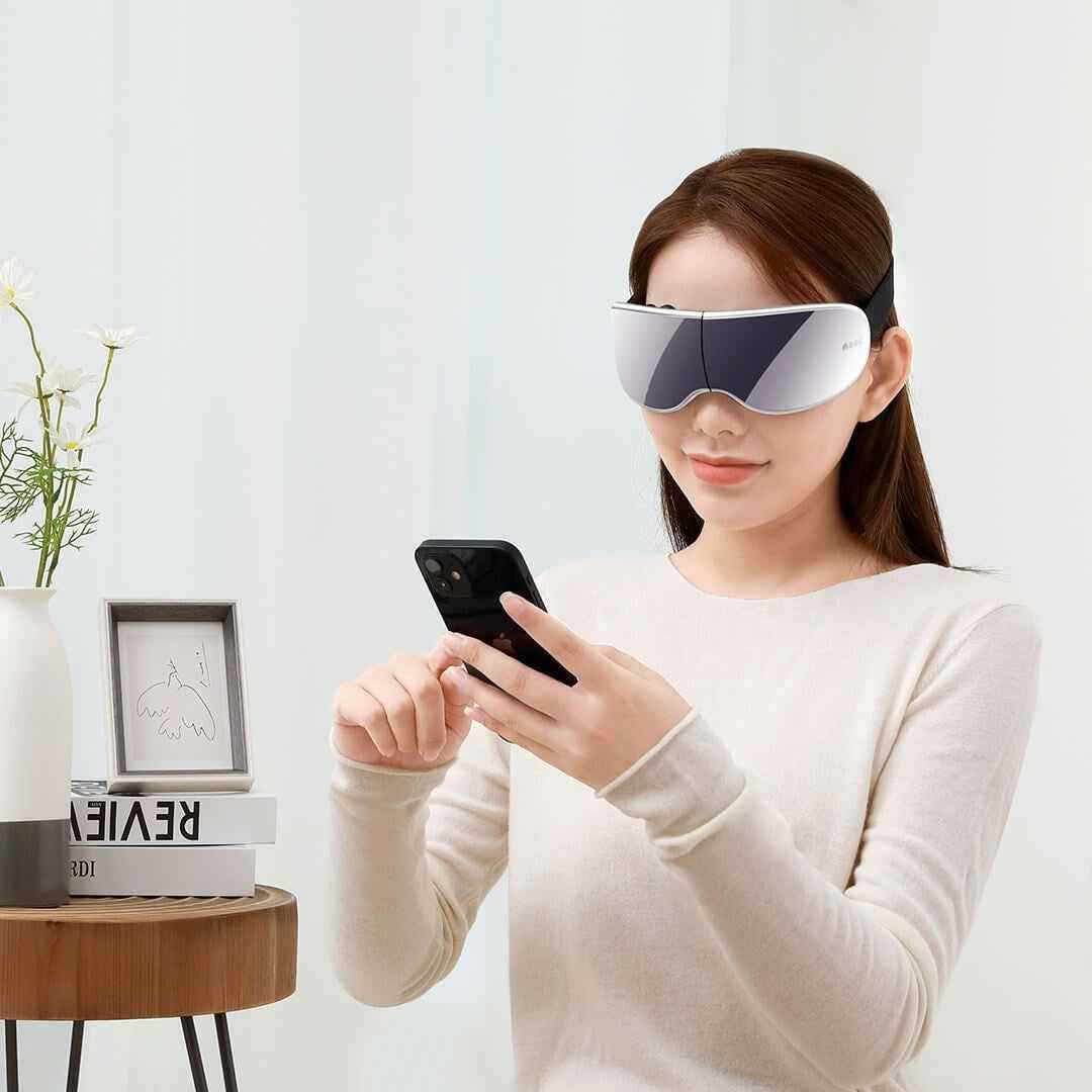 Foldable Eye Care Machine – Relaxing Eye Massage with Music & Visualization