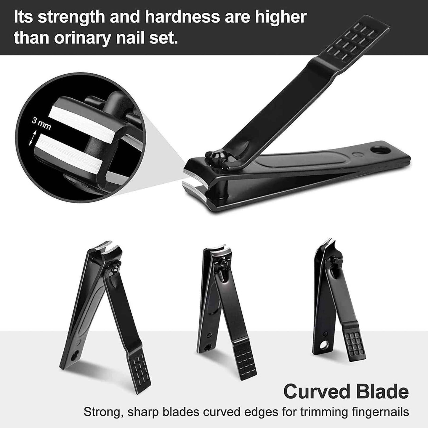 All-in-one Manicure & Pedicure Set – Stainless Steel Grooming Kit for Men & Women