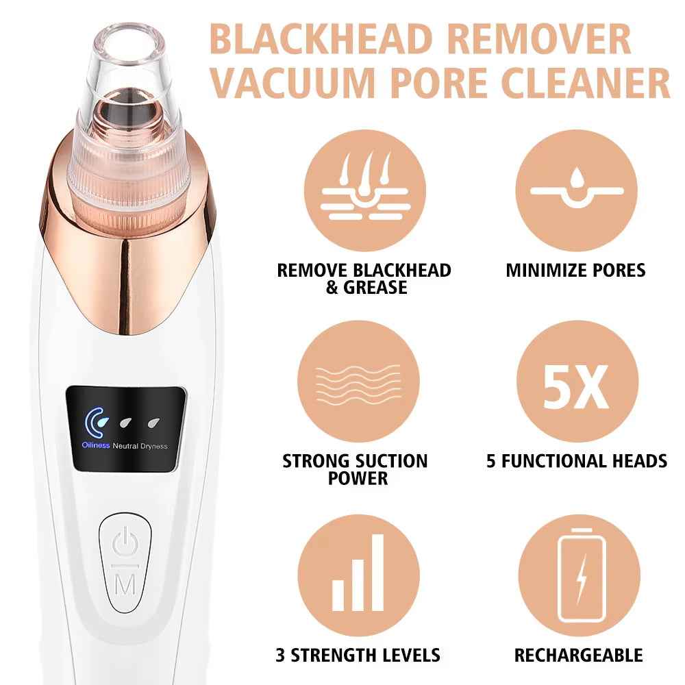 PurePore Pro – Electric Vacuum Blackhead Remover & Facial Cleansing Tool Kit