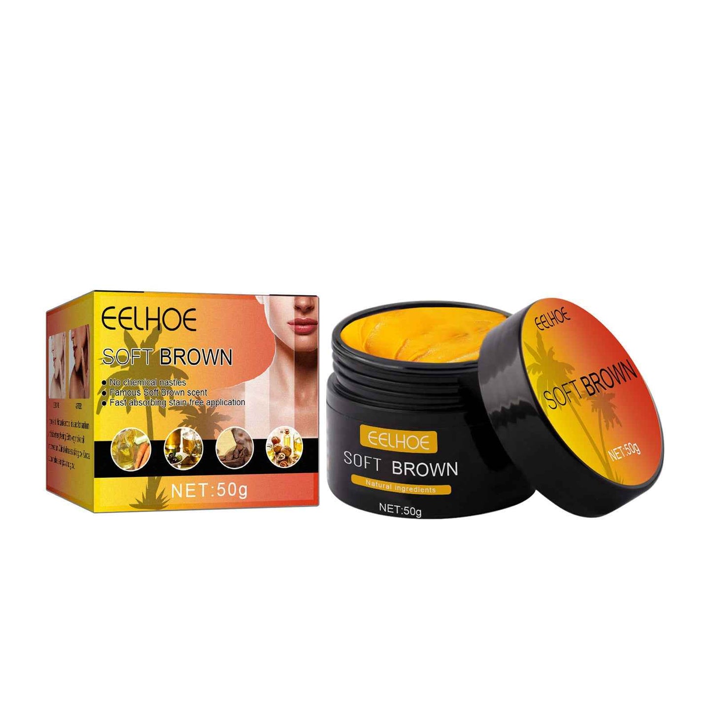 SunKissed Glow Aloe Tanning Aid Gel – Natural Bronzing & Sunburn Repair (EELHOE)