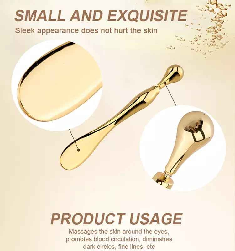 Eye Cream Stick Roller – Dual-Ended Metal Massager & Applicator for Face & Eyes