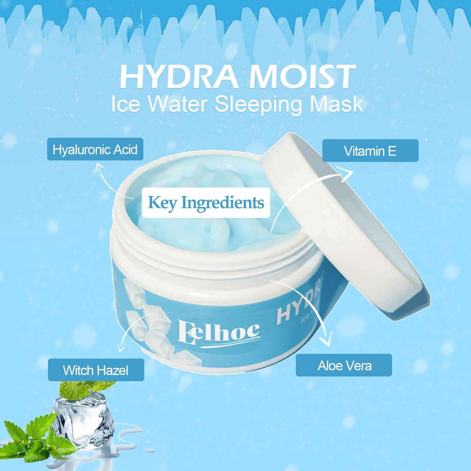 EELHOE GlowDew Hydrating Sleep Mask – Overnight Moisturizer for Bright, Nourished Skin