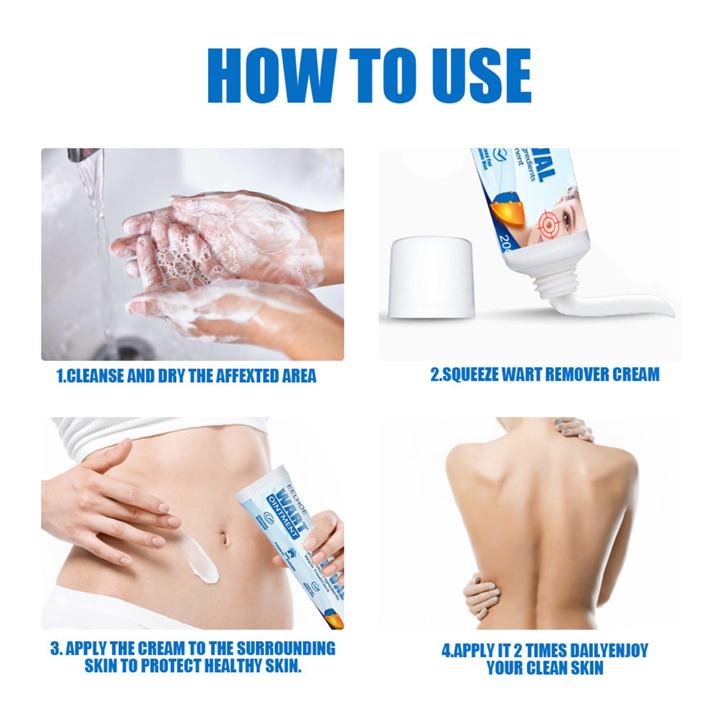 EELHOE Fragrance Removing Cream – Skin Repair & Wart Removal Treatment