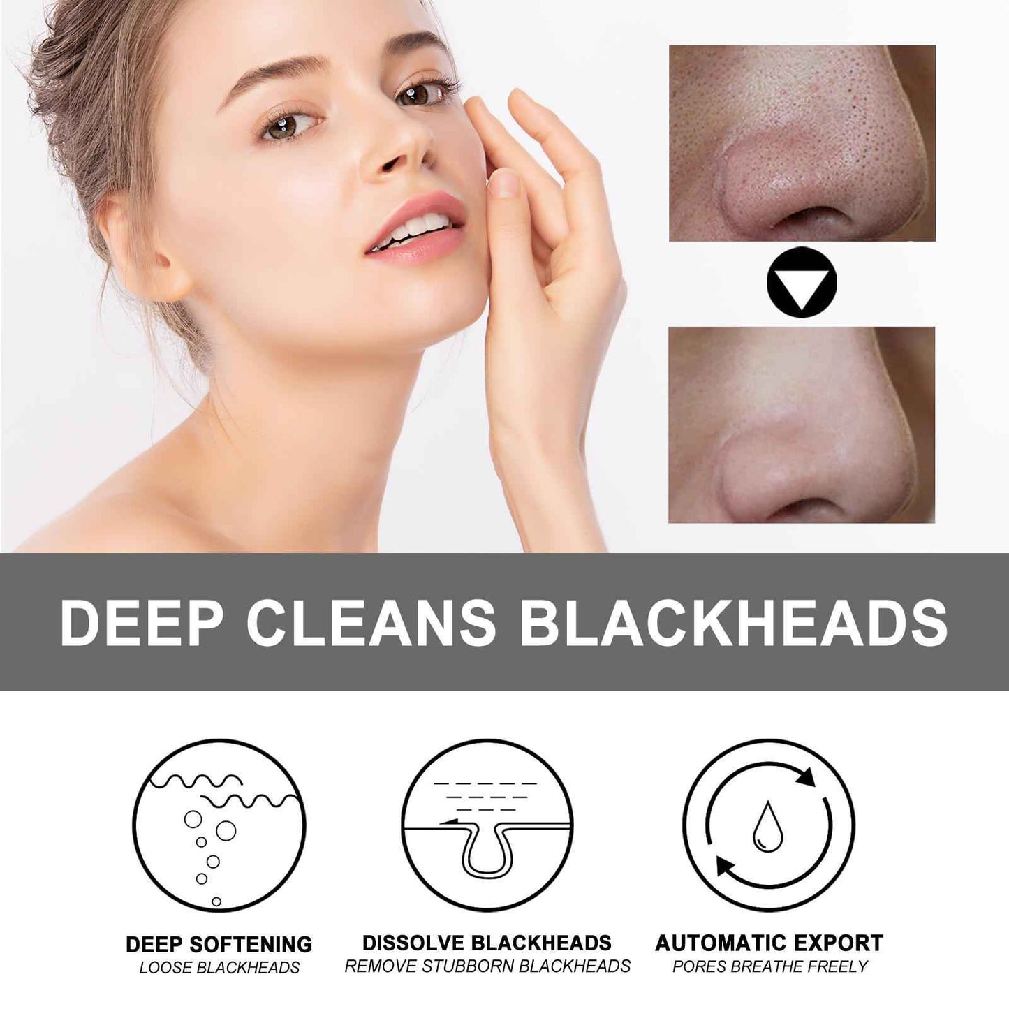 Blackhead Cleansing Cream – Exfoliating & Pore-Refining Nose Patch