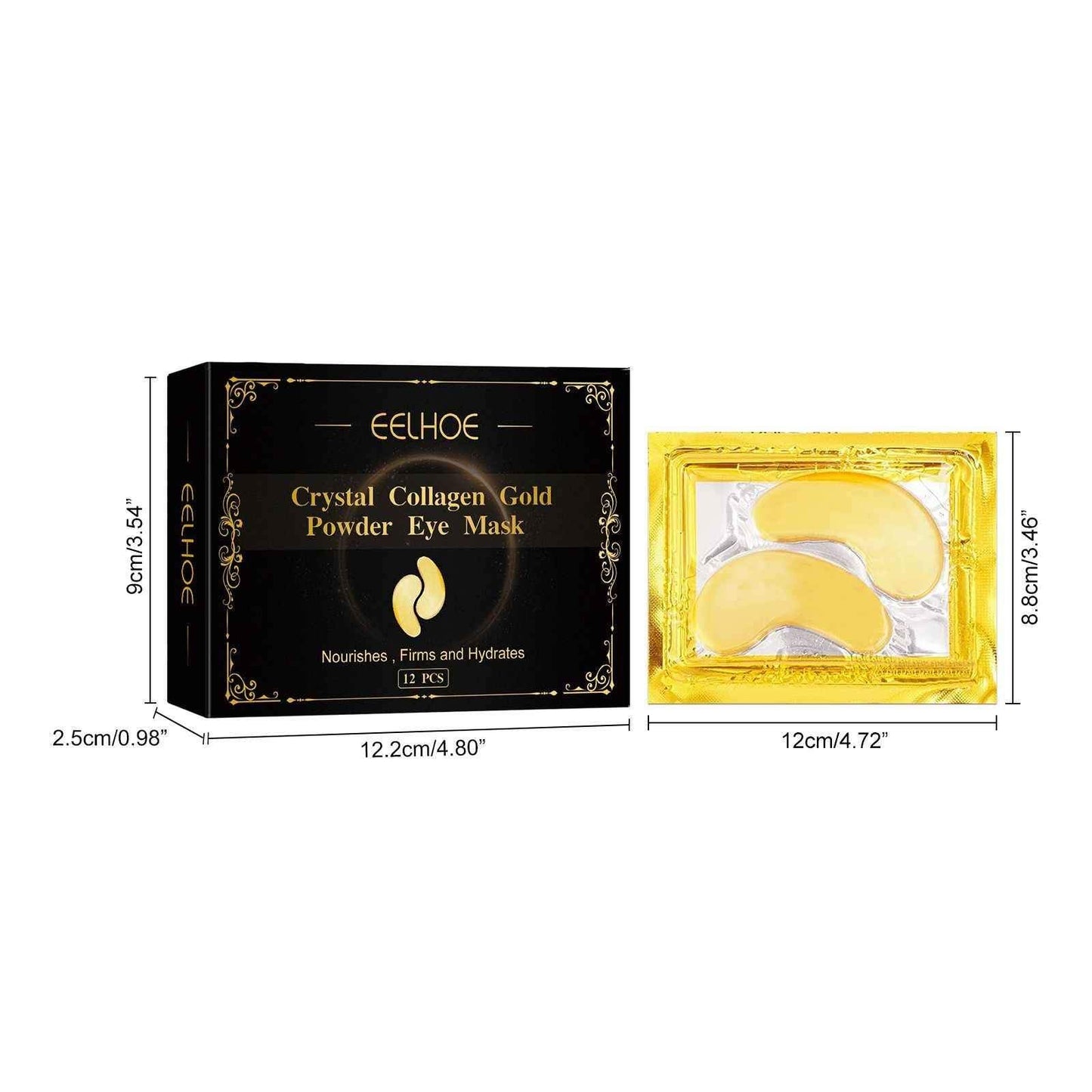 LumiEyes Collagen Gold Eye Mask – Hydrating & Brightening Under-Eye Treatment