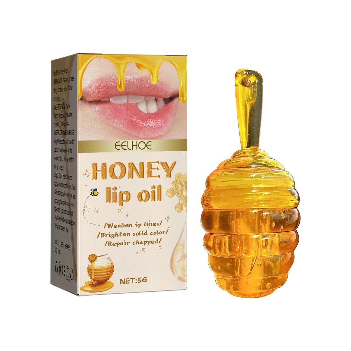 EELHOE Honey Lip Oil – Moisturize, Smooth & Revitalize Your Lips