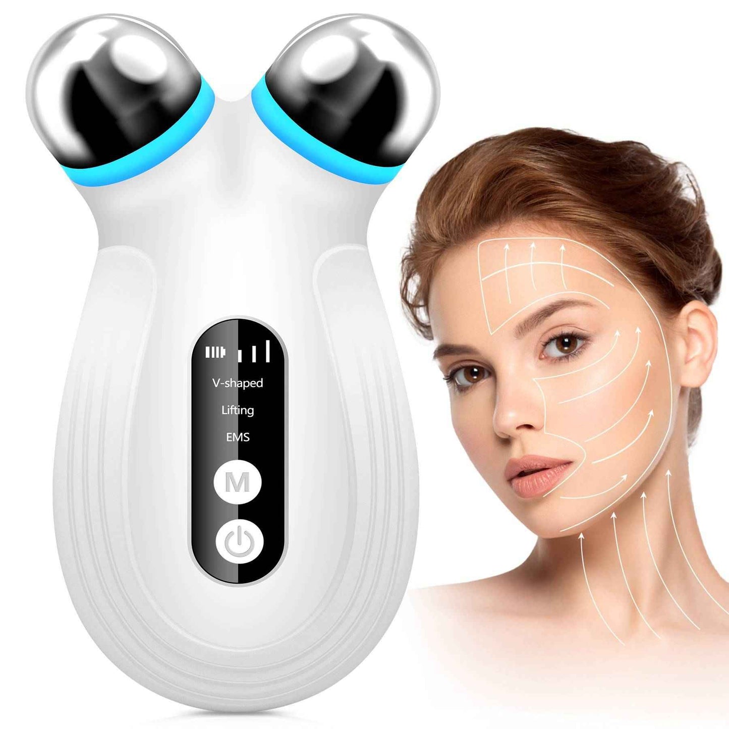 GlowLift Microcurrent Facial Toning Device – Anti-Aging & Skin Firming Tool