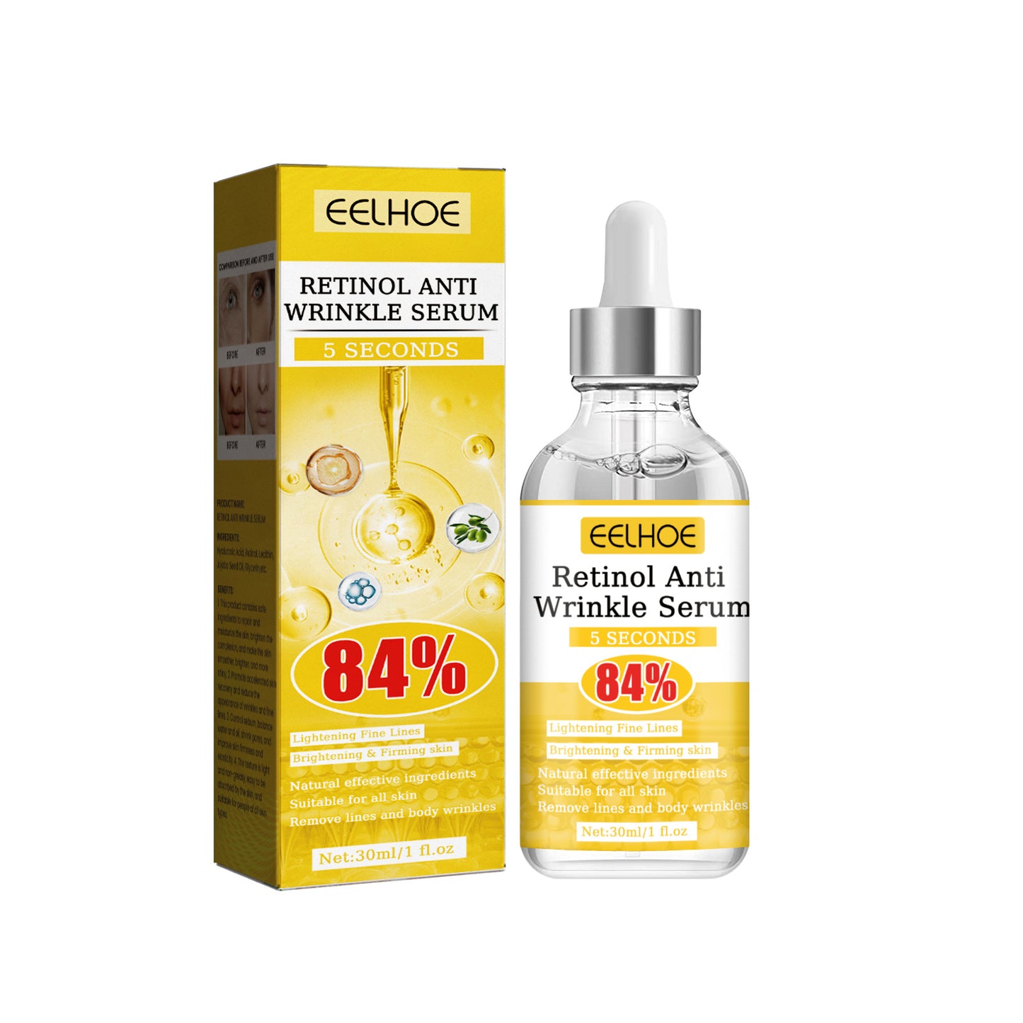 EELHOE Retinol Anti-Wrinkle Essence – Firming & Brightening Anti-Aging Skincare
