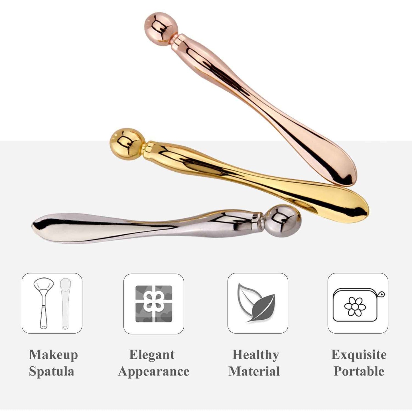 Eye Cream Stick Roller – Dual-Ended Metal Massager & Applicator for Face & Eyes