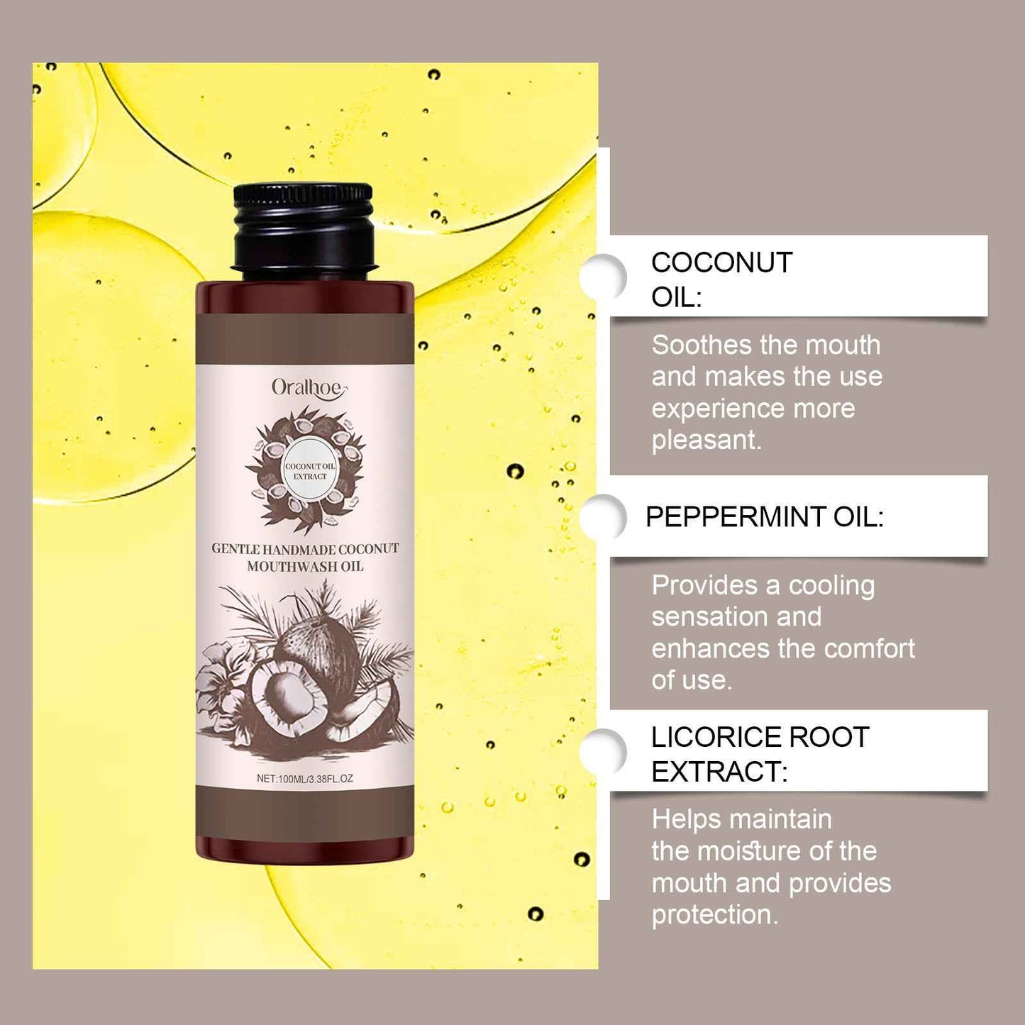 Herbal Care Coconut Mouthwash – Gentle & Effective Oral Care