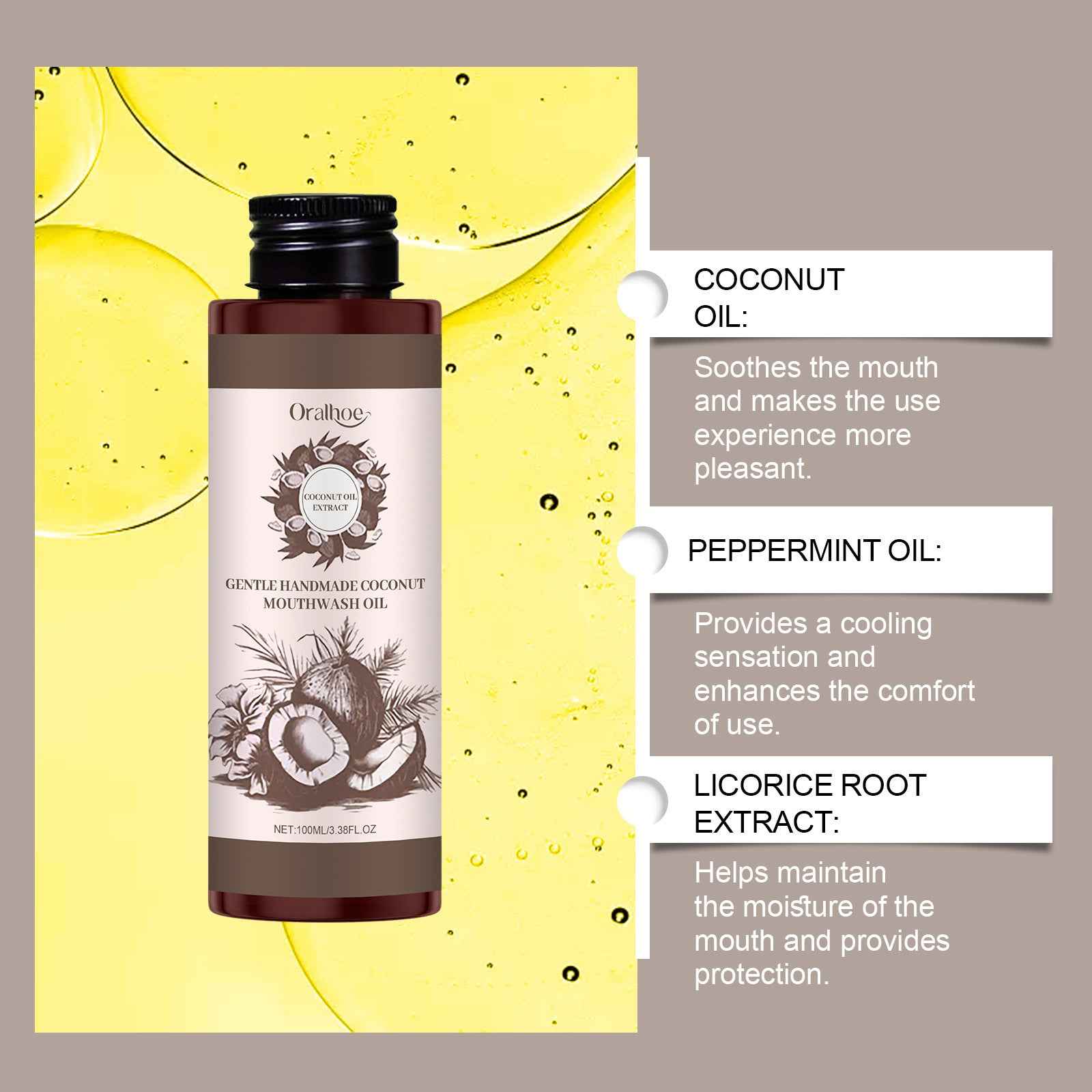 Herbal Care Coconut Mouthwash – Gentle & Effective Oral Care