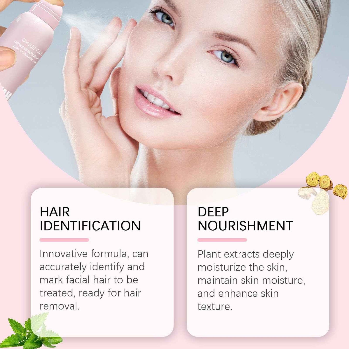 GlowTrace Hair Identifier Spray Kit – Face & Body Dermaplaning Tool for Women