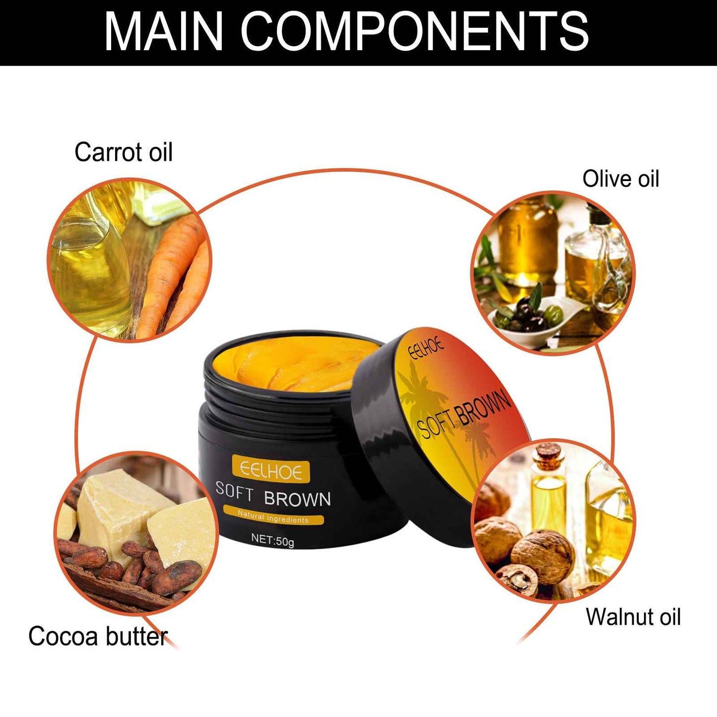 SunKissed Glow Aloe Tanning Aid Gel – Natural Bronzing & Sunburn Repair (EELHOE)