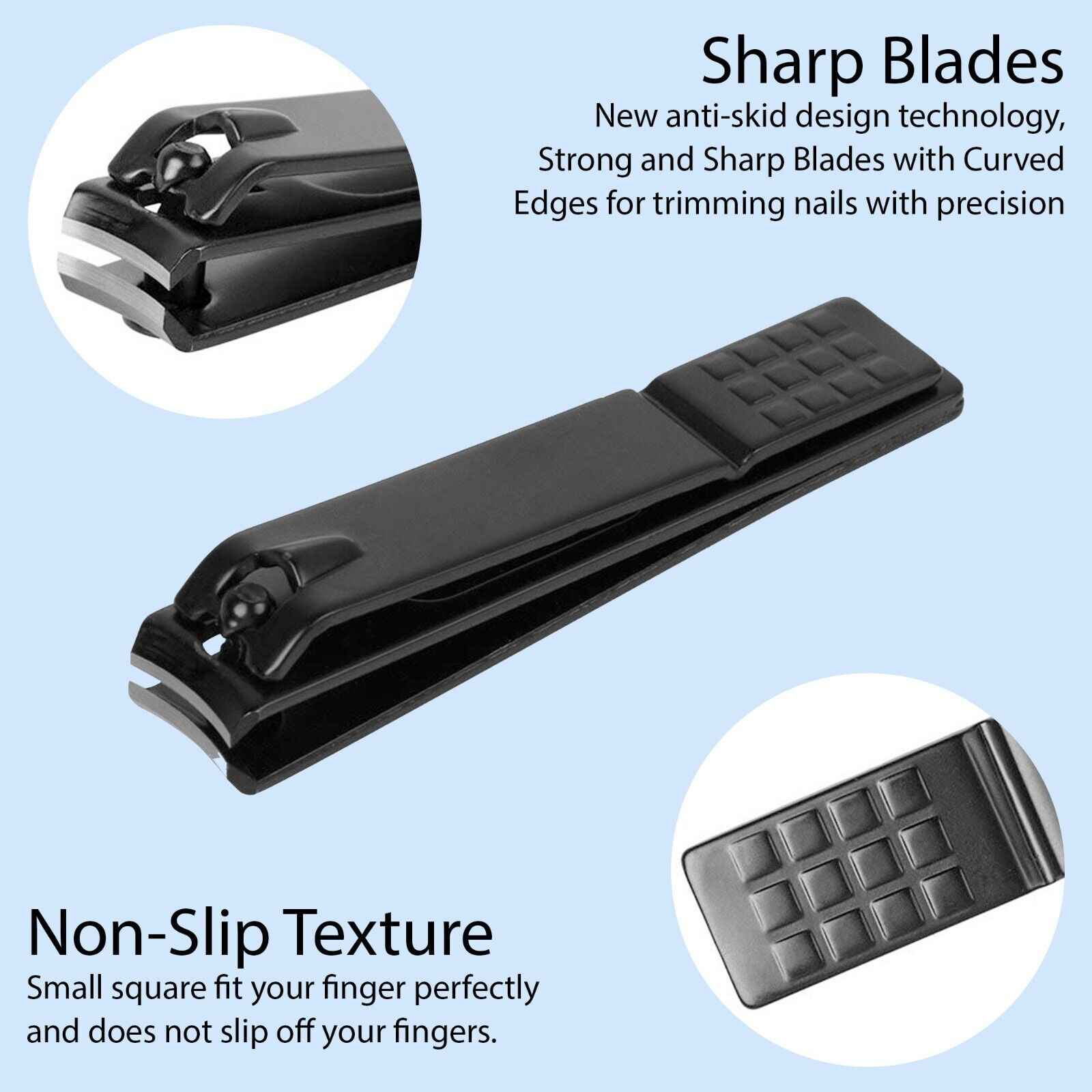 All-in-one Manicure & Pedicure Set – Stainless Steel Grooming Kit for Men & Women