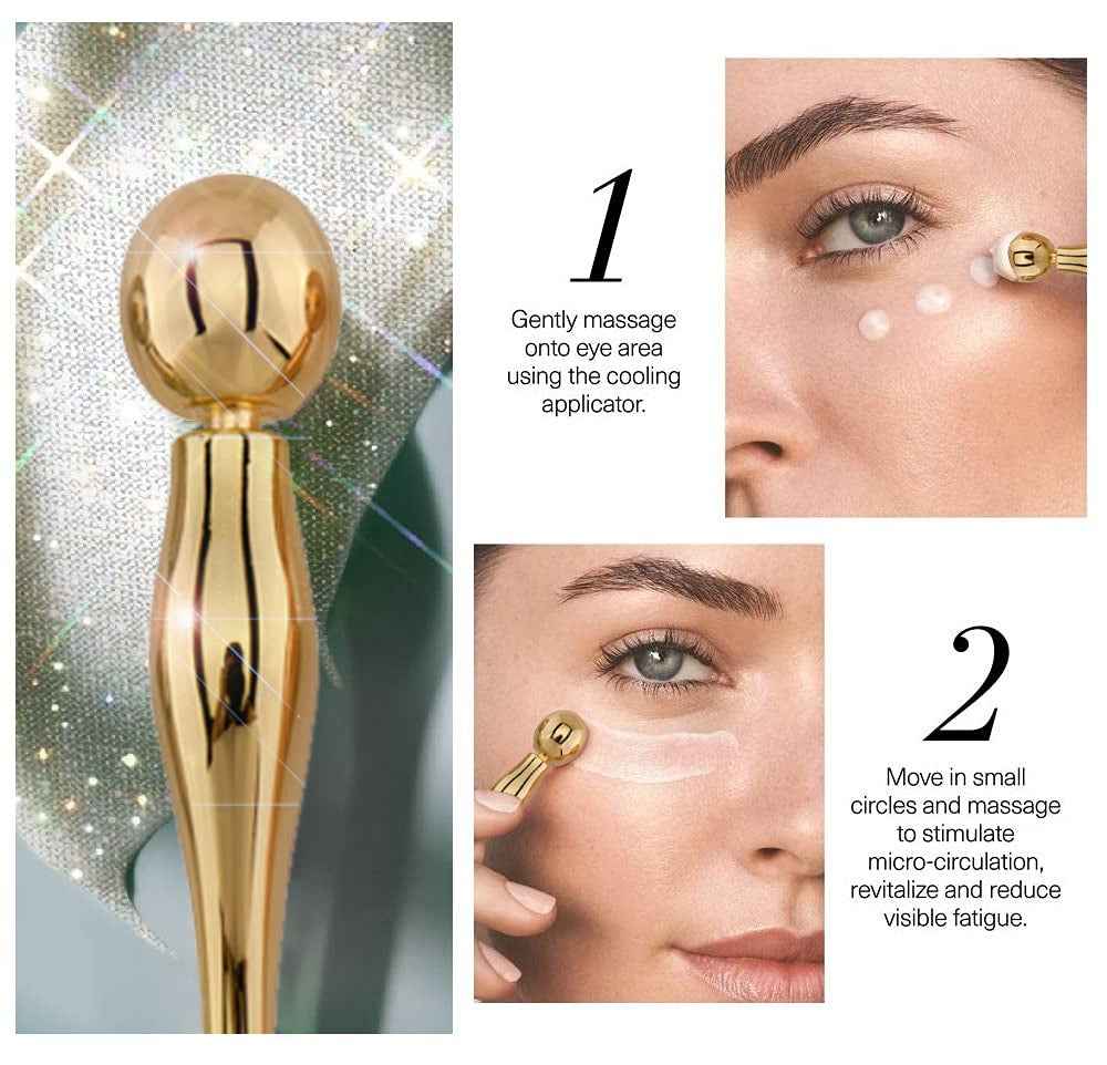 Eye Cream Stick Roller – Dual-Ended Metal Massager & Applicator for Face & Eyes