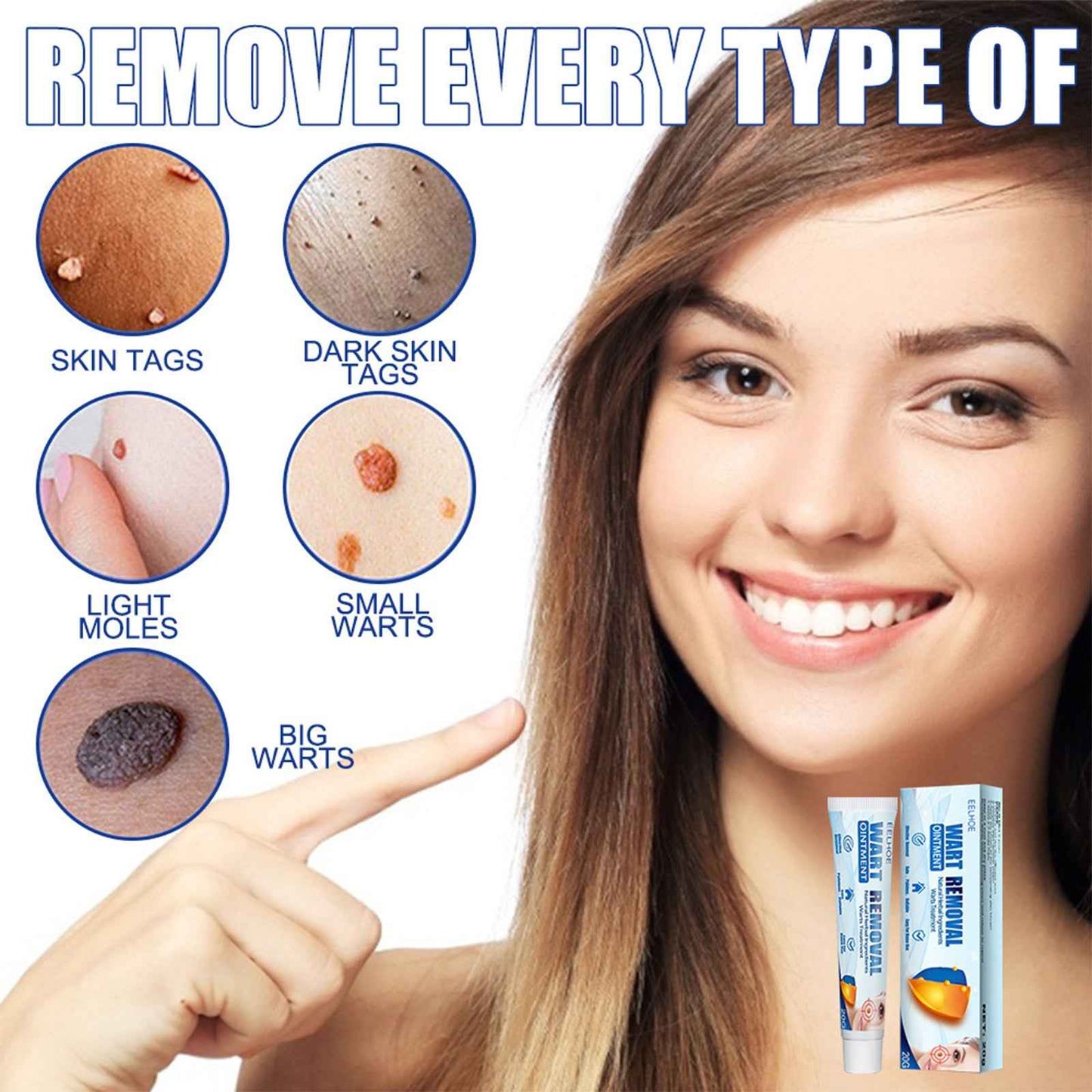 EELHOE Fragrance Removing Cream – Skin Repair & Wart Removal Treatment