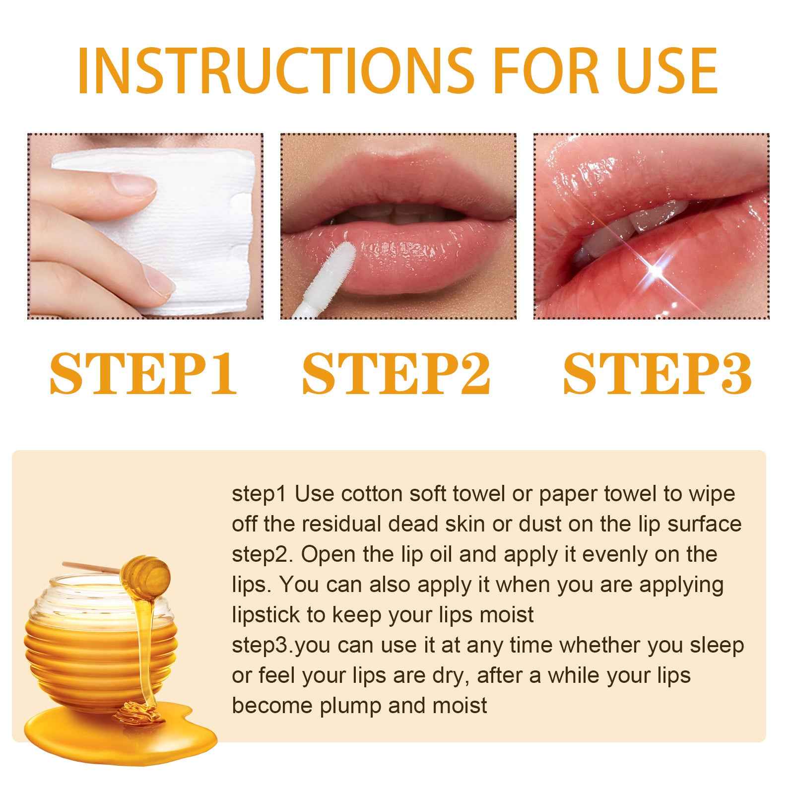 EELHOE Honey Lip Oil – Moisturize, Smooth & Revitalize Your Lips