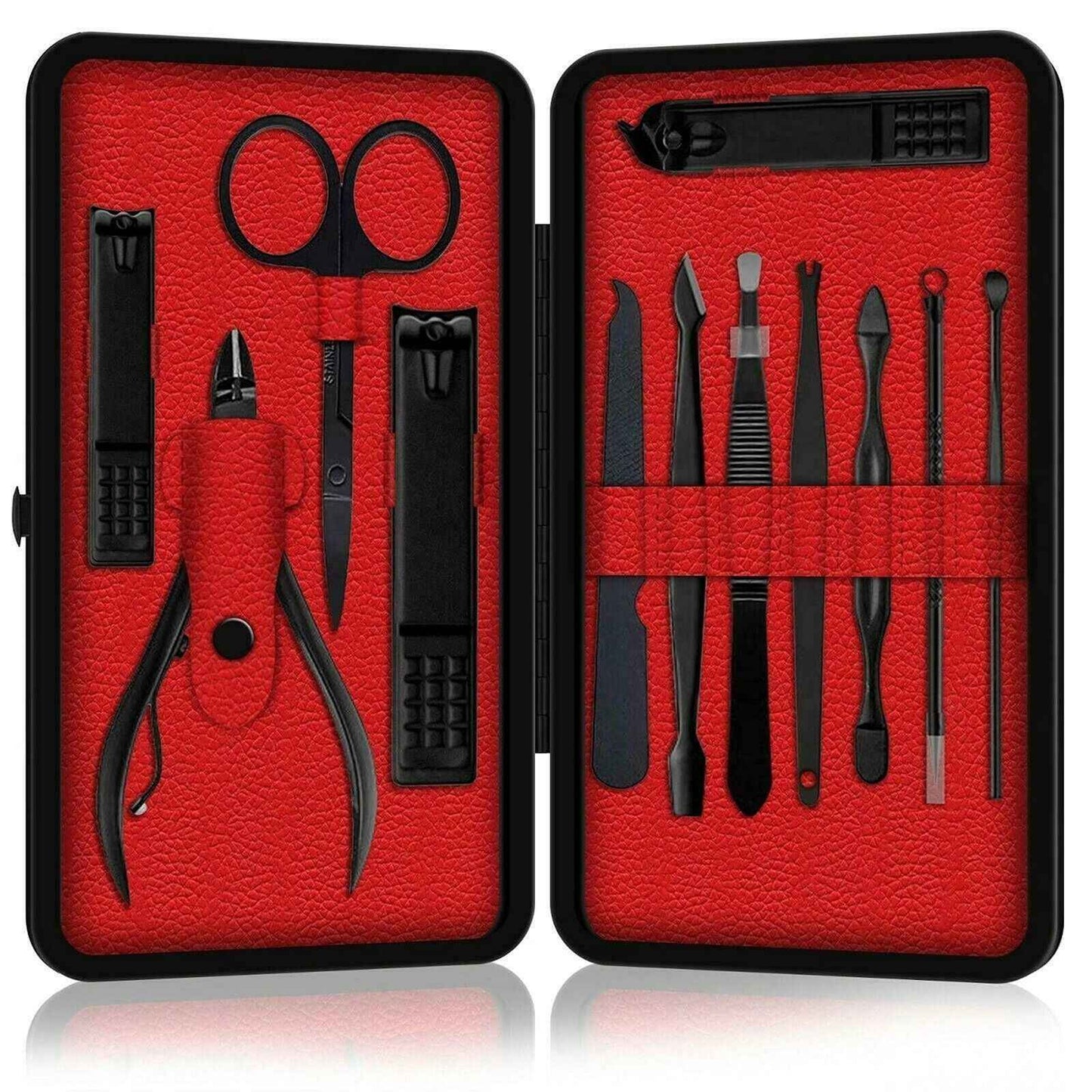 All-in-one Manicure & Pedicure Set – Stainless Steel Grooming Kit for Men & Women