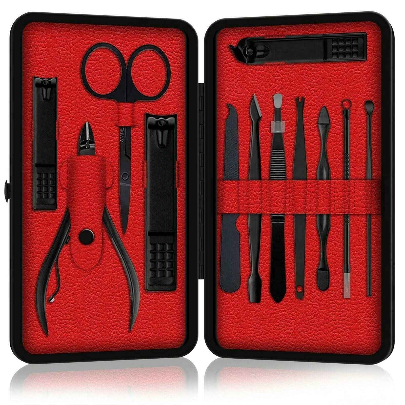 All-in-one Manicure & Pedicure Set – Stainless Steel Grooming Kit for Men & Women