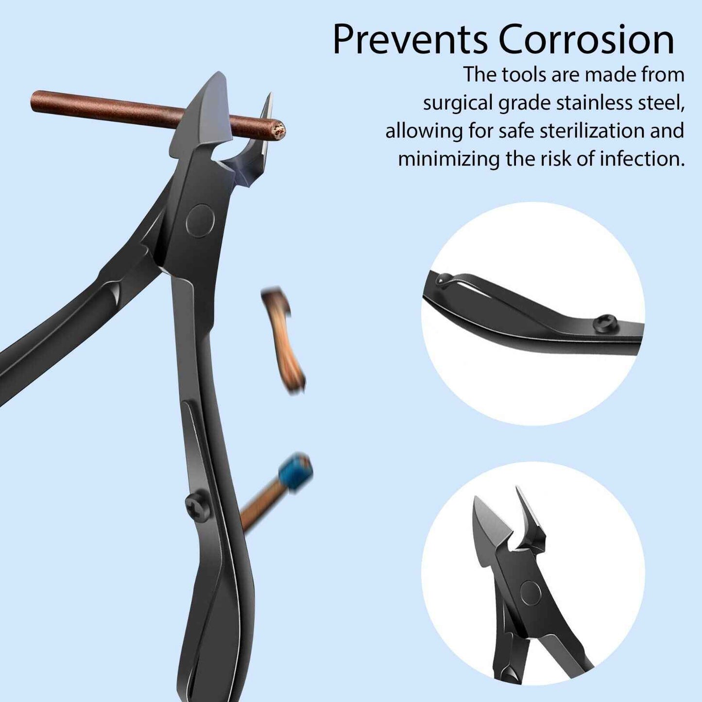 All-in-one Manicure & Pedicure Set – Stainless Steel Grooming Kit for Men & Women