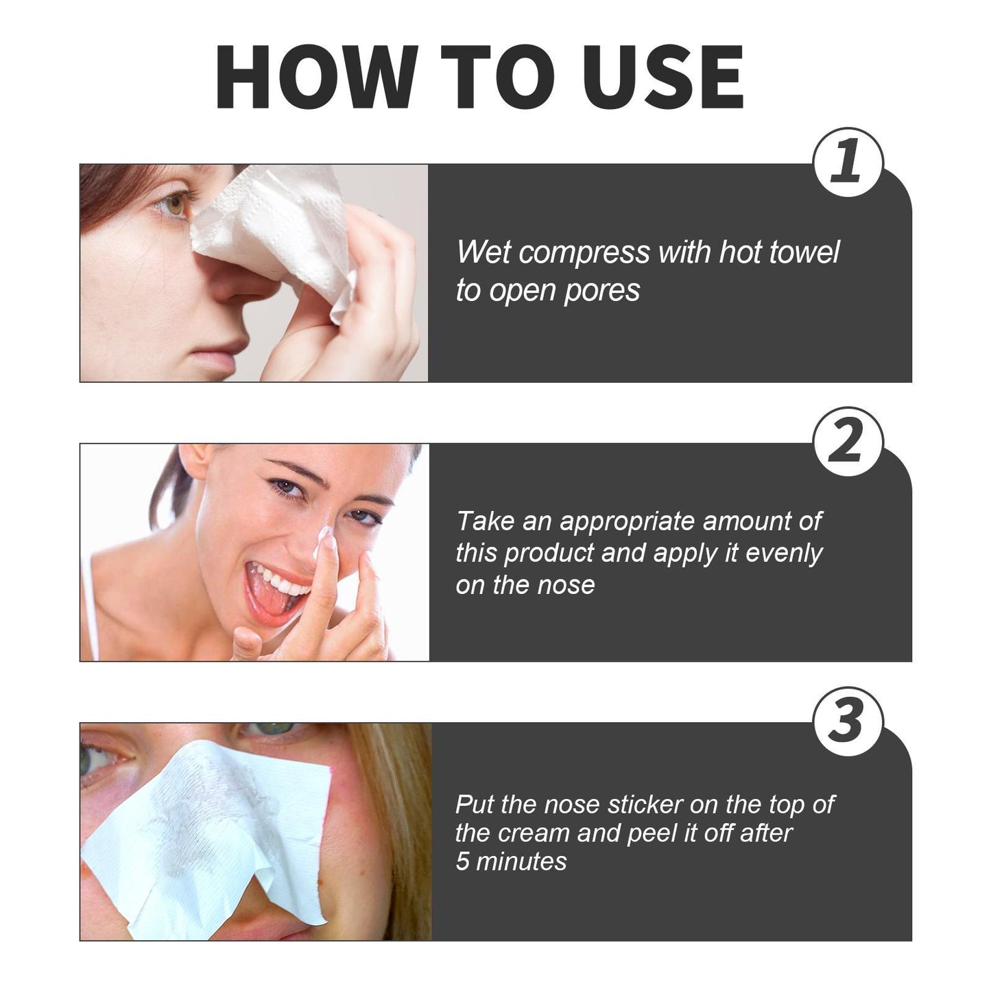 Blackhead Cleansing Cream – Exfoliating & Pore-Refining Nose Patch
