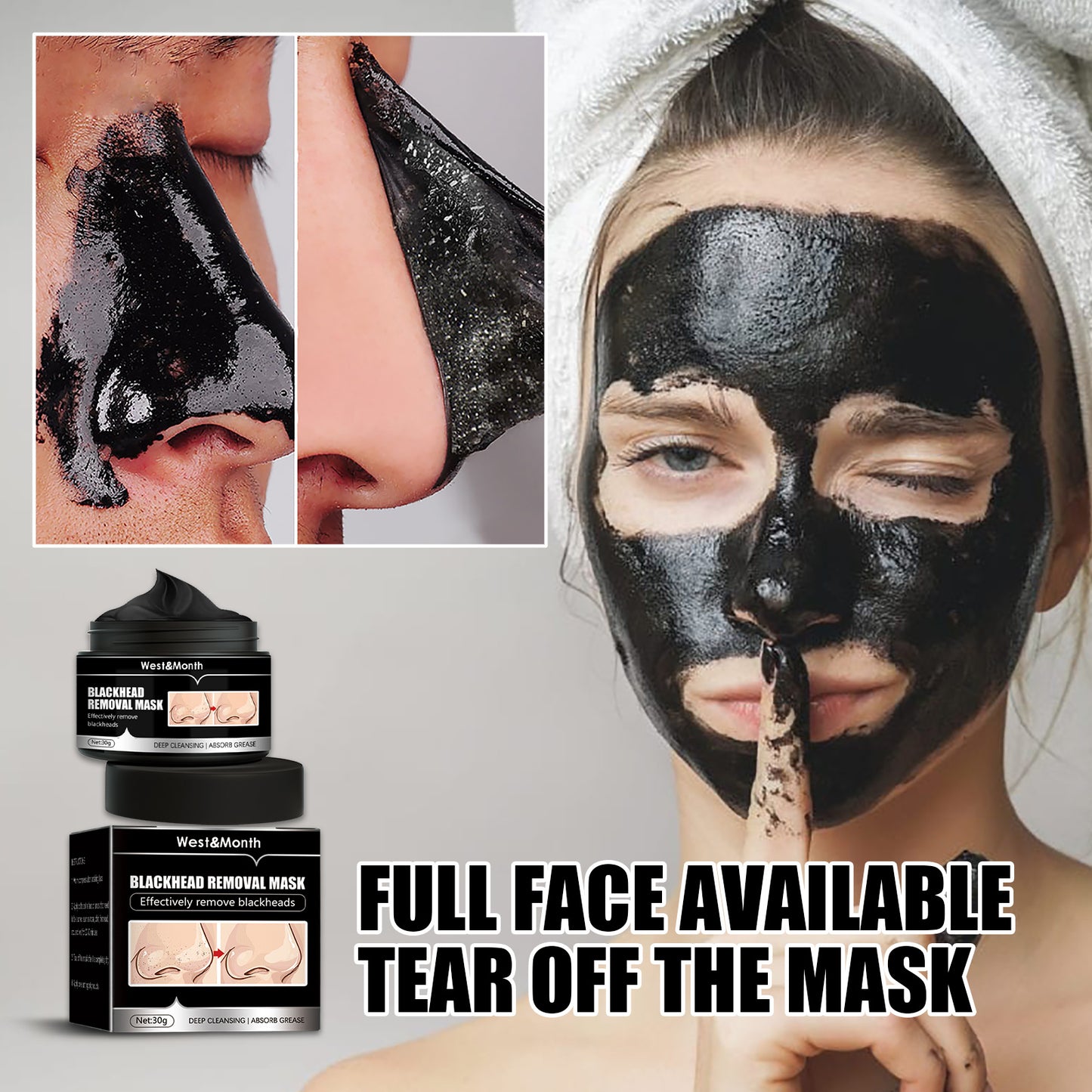 PureGlow™ Charcoal Detox Peel-Off Mask