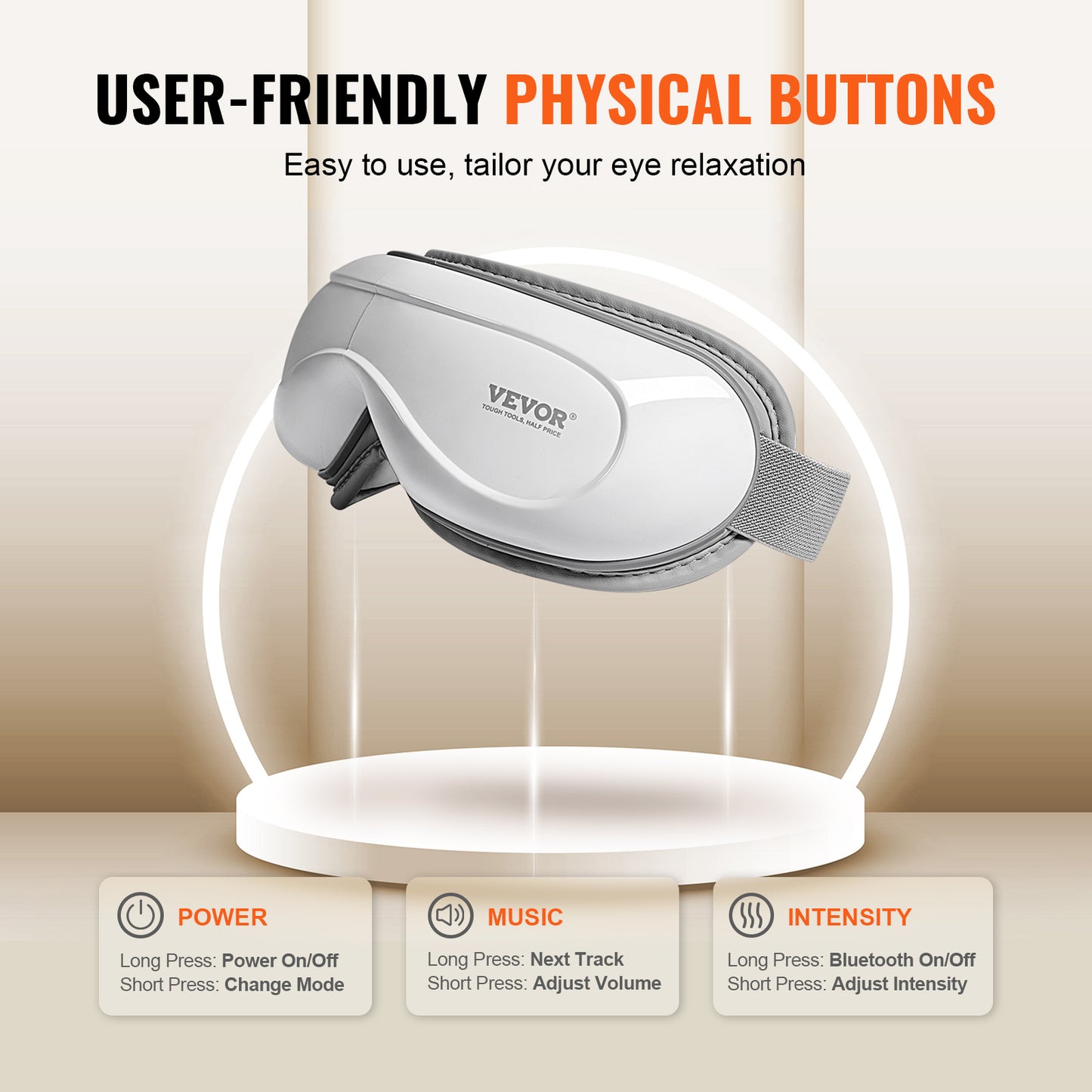 Foldable Eye Care Machine – Relaxing Eye Massage with Music & Visualization