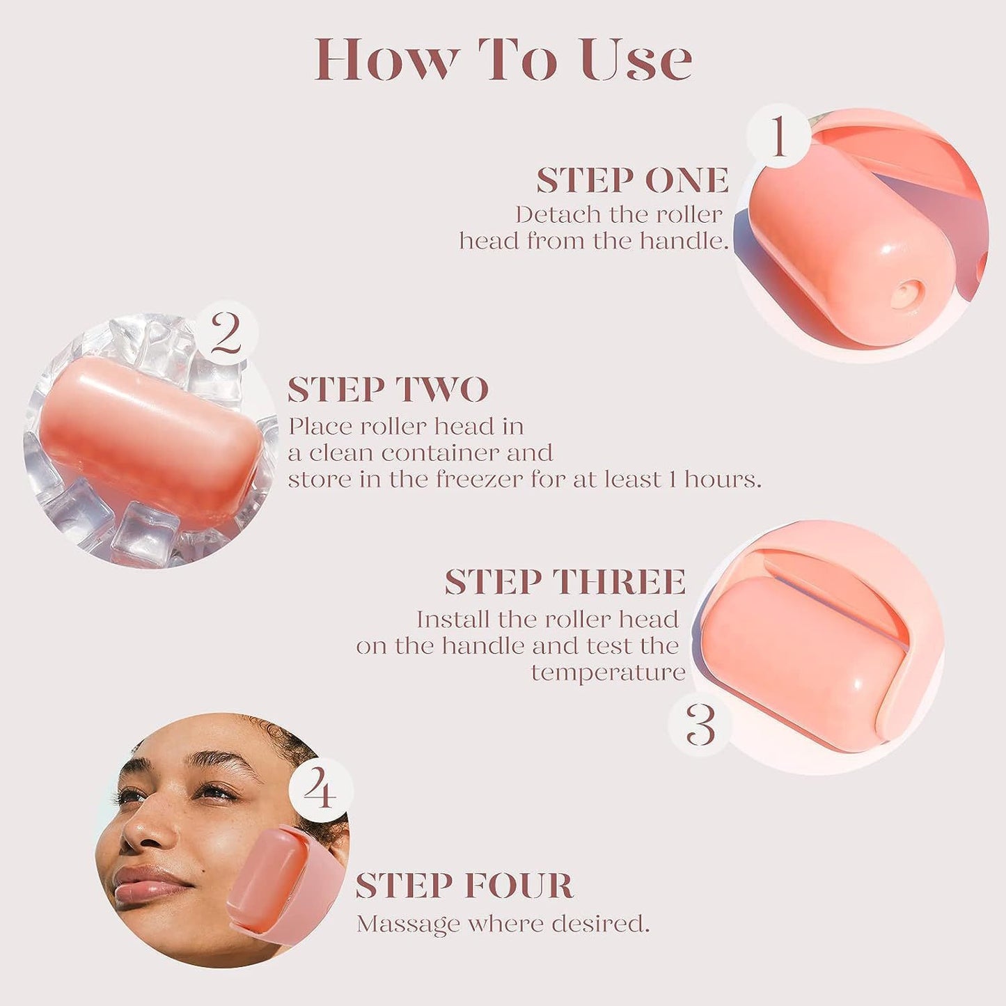 Glacié™ Facial Ice Roller – Cooling Massager
