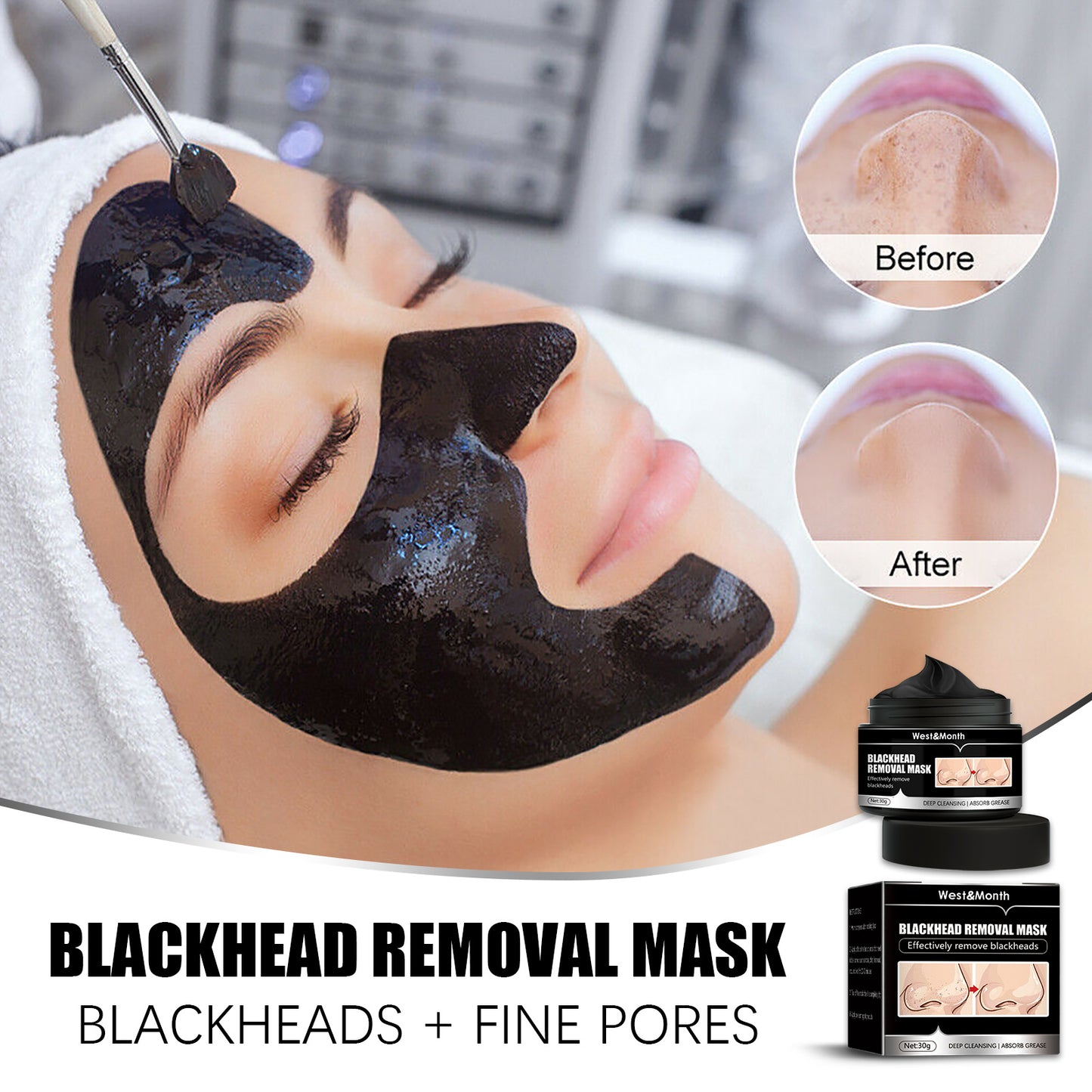PureGlow™ Charcoal Detox Peel-Off Mask