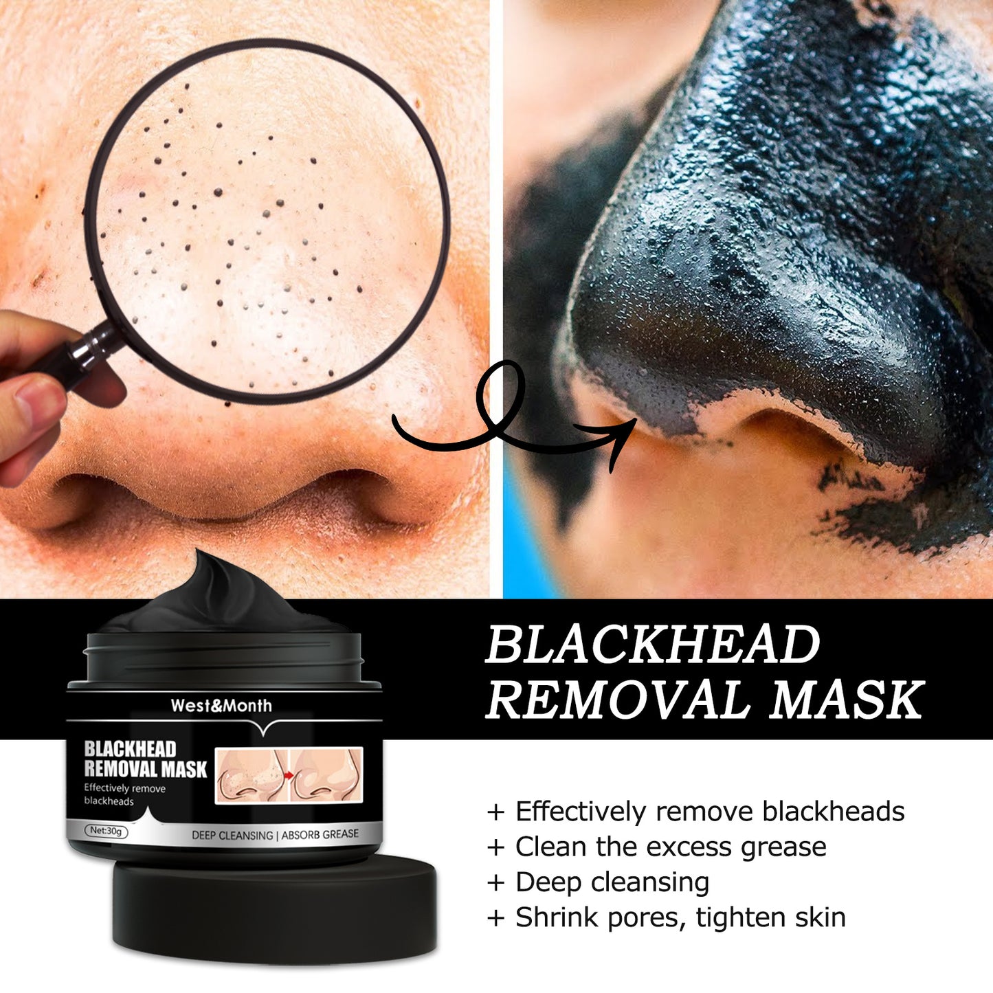 PureGlow™ Charcoal Detox Peel-Off Mask