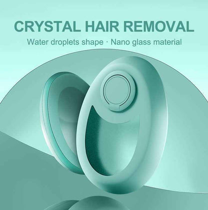 CJEER Upgraded Crystal Hair Removal Magic Eraser — Painless Physical Hair Removal & Exfoliating Tool for Women and Men