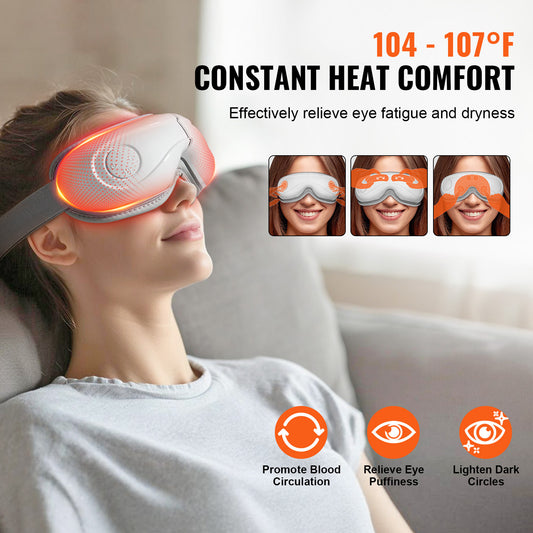 Foldable Eye Care Machine – Relaxing Eye Massage with Music & Visualization