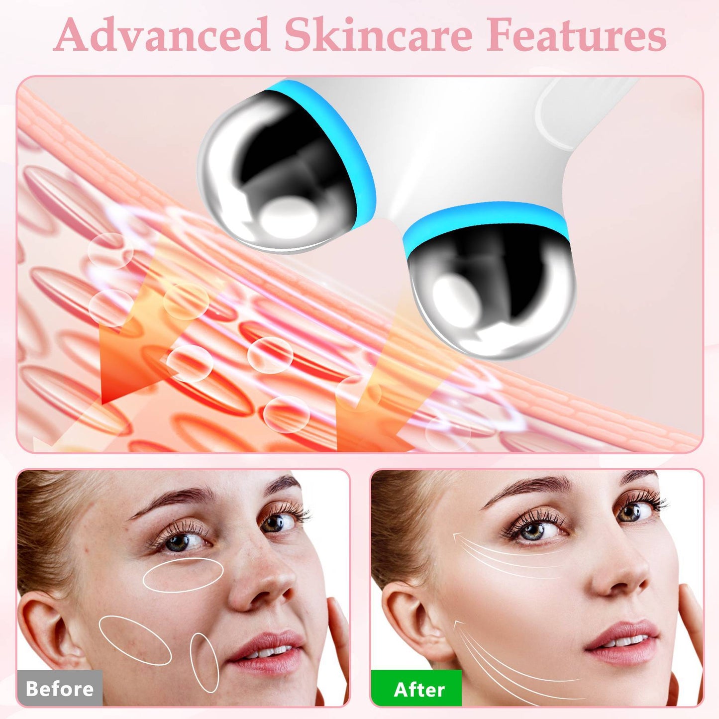 GlowLift Microcurrent Facial Toning Device – Anti-Aging & Skin Firming Tool