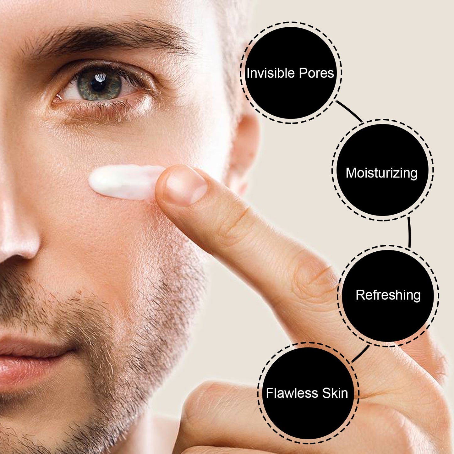 EELHOE Men’s Vegetarian Cream – Non-Greasy Concealer for Acne Marks & Brightened Complexion