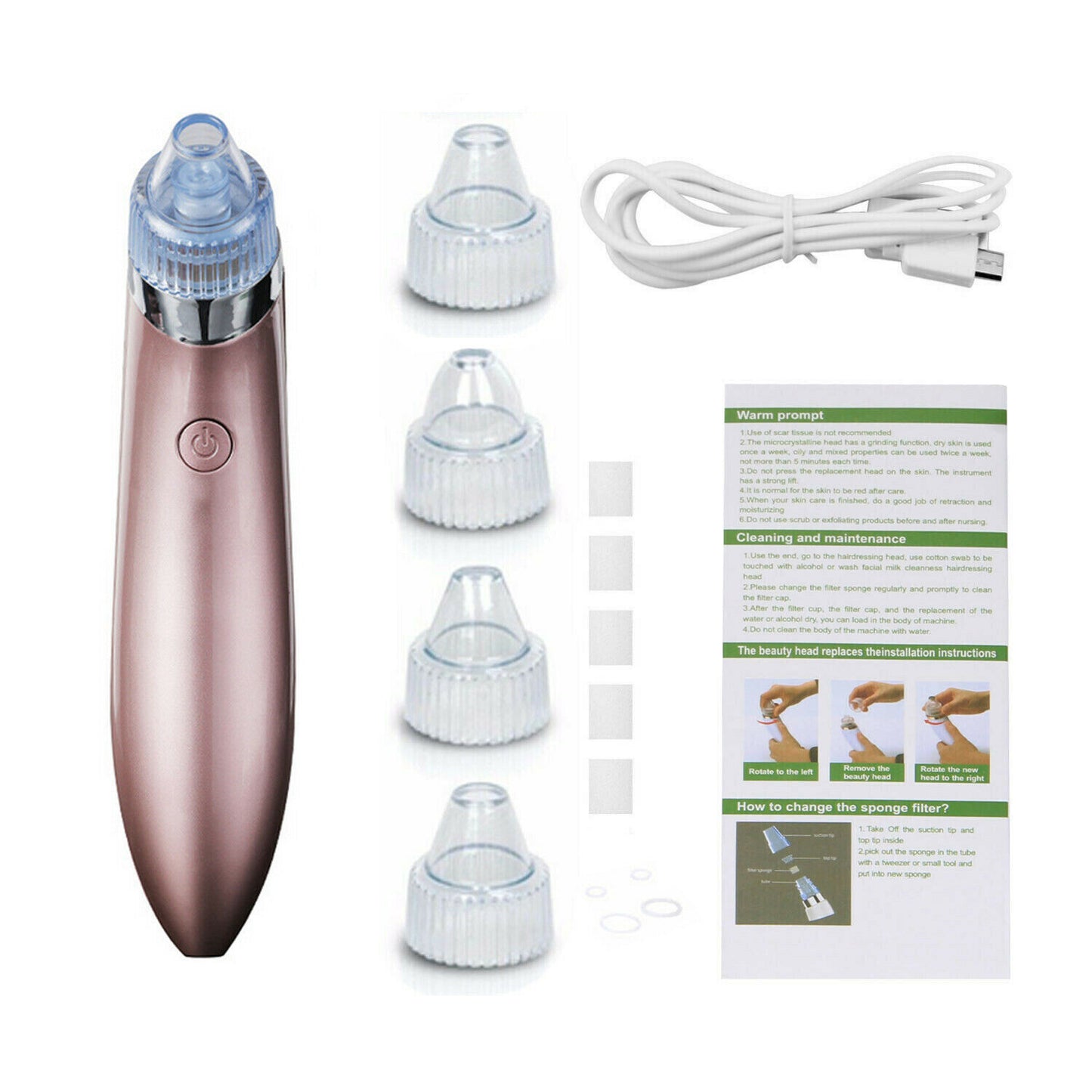Electric Blackhead Vacuum Pore Cleaner – Deep Facial Cleansing & Skin Rejuvenation Tool