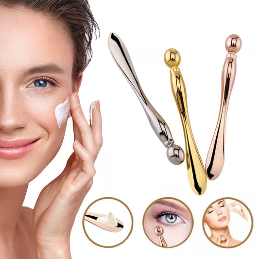 Eye Cream Stick Roller – Dual-Ended Metal Massager & Applicator for Face & Eyes