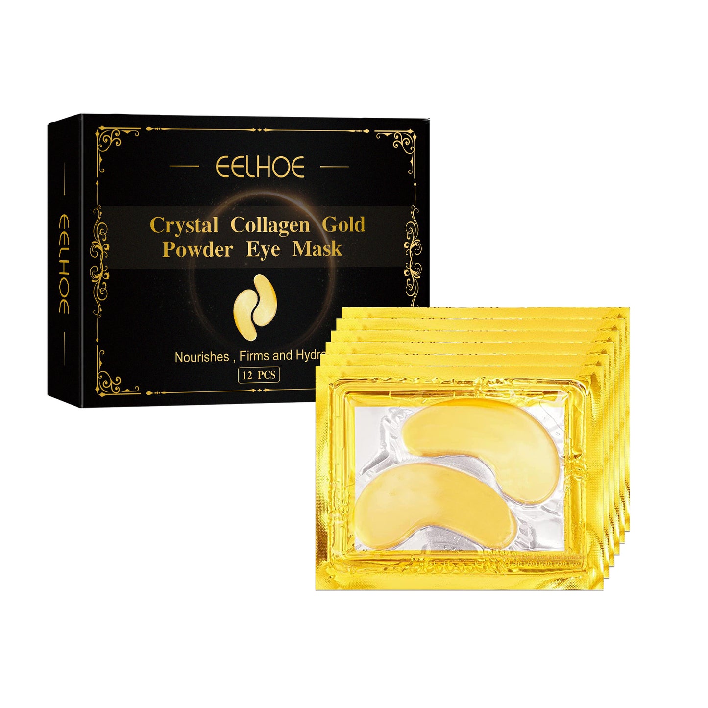 LumiEyes Collagen Gold Eye Mask – Hydrating & Brightening Under-Eye Treatment